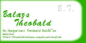 balazs theobald business card